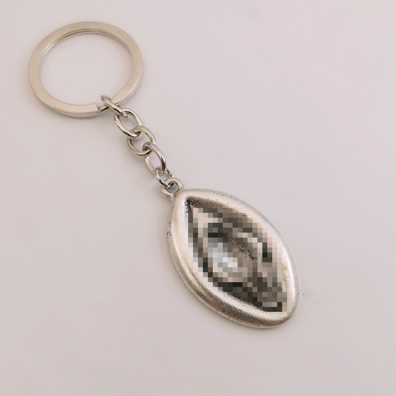 Wholesale Personalized Gothic Female Organ Alloy Keychain
